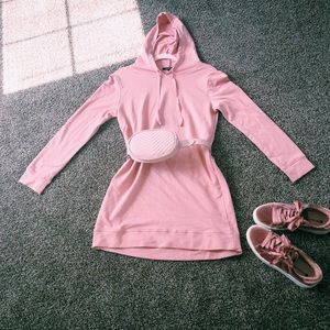 Pink Hoodie Dress (Fashion Nova)